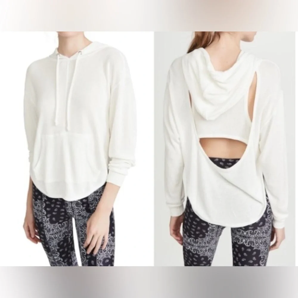 NEW Free People Movement Back Into It Cut Out Hoodie XS